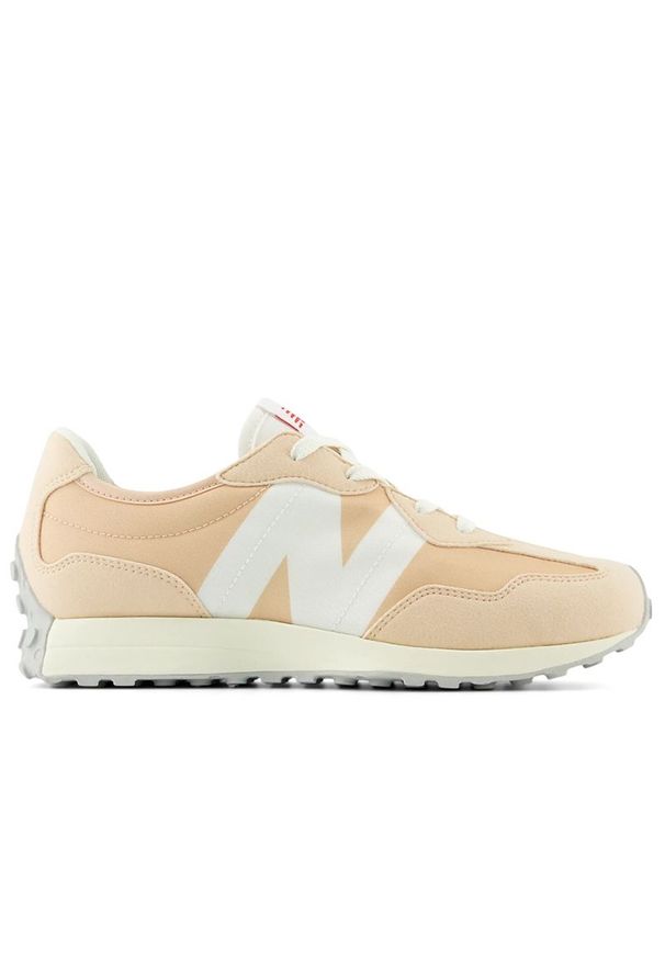 Buty New Balance GS327LN - pomarańczowe. Okazja: na co dzień. Kolor: pomarańczowy. Materiał: materiał, syntetyk, guma. Szerokość cholewki: normalna. Sezon: lato
