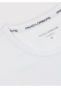 Pako Lorente - PAKO LORENTE – Męski t-shirt w białym kolorze, dwupak. Kolor: biały, czarny. Materiał: bawełna, elastan. Długość rękawa: krótki rękaw. Długość: krótkie. Wzór: gładki #2