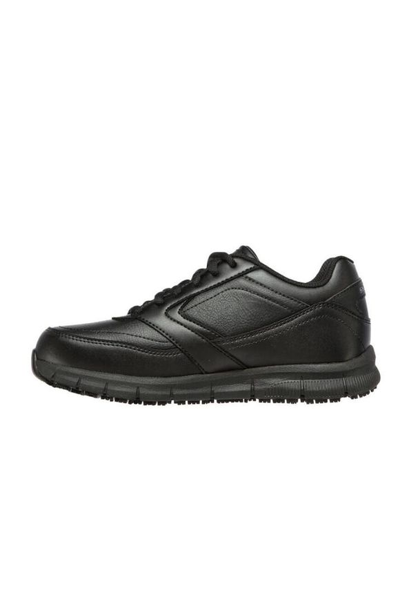 skechers - Buty na co dzień damskie SKECHERS NAMPA eko skóra. Okazja: na co dzień. Kolor: czarny. Materiał: skóra