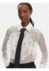 Elisabetta Franchi Koszula CA-107-52E2-V460 Biały Regular Fit. Kolor: biały. Materiał: jedwab #5
