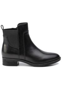 Geox Botki D Felicity G D94G1G 00043 C9999 Czarny. Kolor: czarny. Materiał: skóra