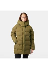 Parka damska z kapturem Helly Hansen Aspire. Typ kołnierza: kaptur. Kolor: wielokolorowy, beżowy, brązowy. Długość: długie. Sezon: zima #1