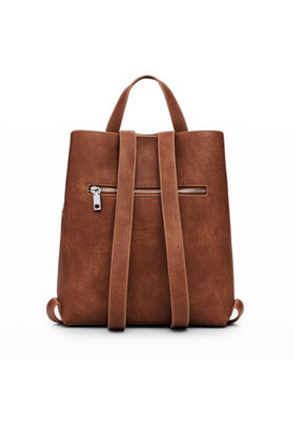 Desigual Plecak Goodall Sumy 25SAKP07 Brązowy. Kolor: brązowy. Materiał: skóra