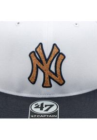 47 Brand Czapka z daszkiem MLB New York Yankees Corkscrew 47 CAPTAIN B-CORKS17WBP-WH Biały. Kolor: biały. Materiał: materiał #3