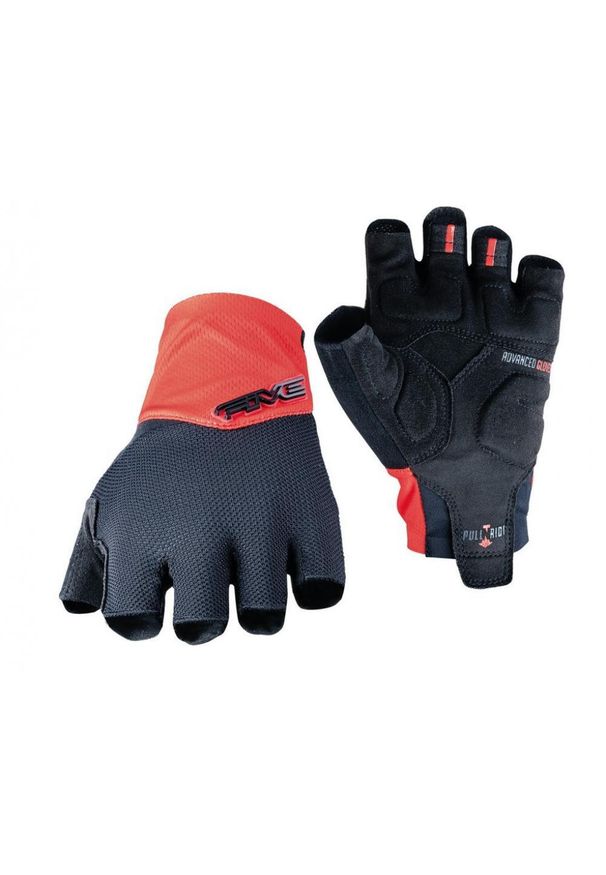FIVE GLOVES - Rękawiczki RC1 SHORTY - CZERWONO/CZARNE (czerwono-czarne) - M/9. Kolor: czarny. Sport: kolarstwo