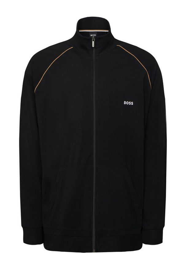 BOSS Bluza Mix&Match 50515307 Czarny Regular Fit. Kolor: czarny. Materiał: bawełna