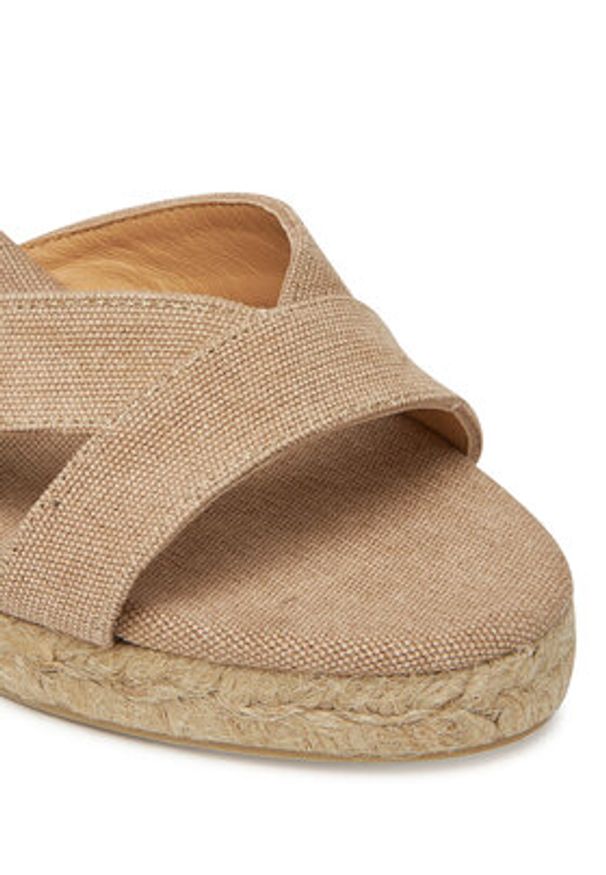 Castañer Espadryle Bruna/9/002 025678 Beżowy. Kolor: beżowy. Materiał: materiał