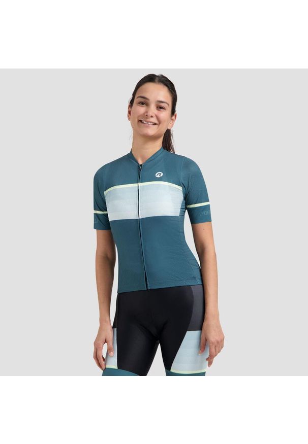 ROGELLI - Koszulka rowerowa damska Rogelli Impress II. Kolor: żółty, wielokolorowy, niebieski