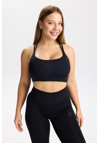 ROUGH RADICAL - Stanik sportowy fitness Rough Radical Pure Flow Bra. Kolor: czarny. Sport: fitness