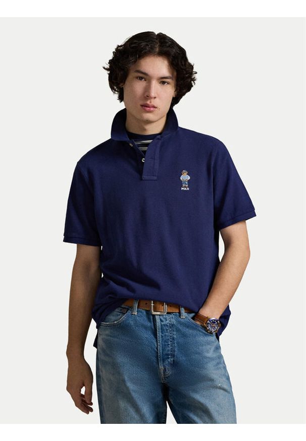 Polo Ralph Lauren Polo 710B14620001 Granatowy Classic Fit. Typ kołnierza: polo. Kolor: niebieski. Materiał: bawełna