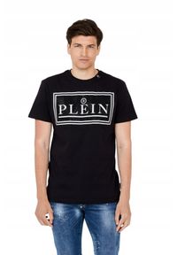 Philipp Plein - PHILIPP PLEIN T-shirt męski z dużym logo. Kolor: czarny #4