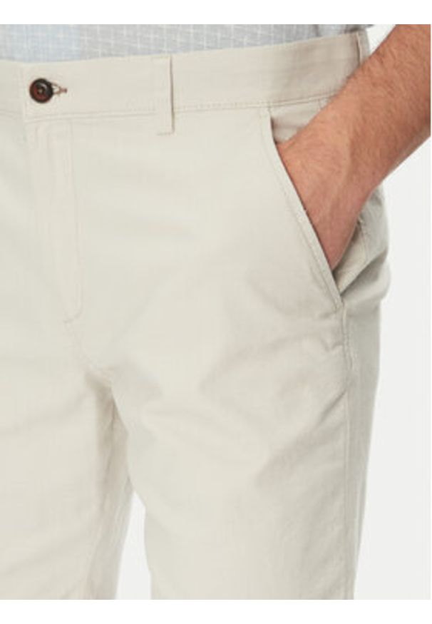 Jack & Jones - Jack&Jones Szorty materiałowe Fury 12206889 Beżowy Regular Fit. Kolor: beżowy. Materiał: bawełna