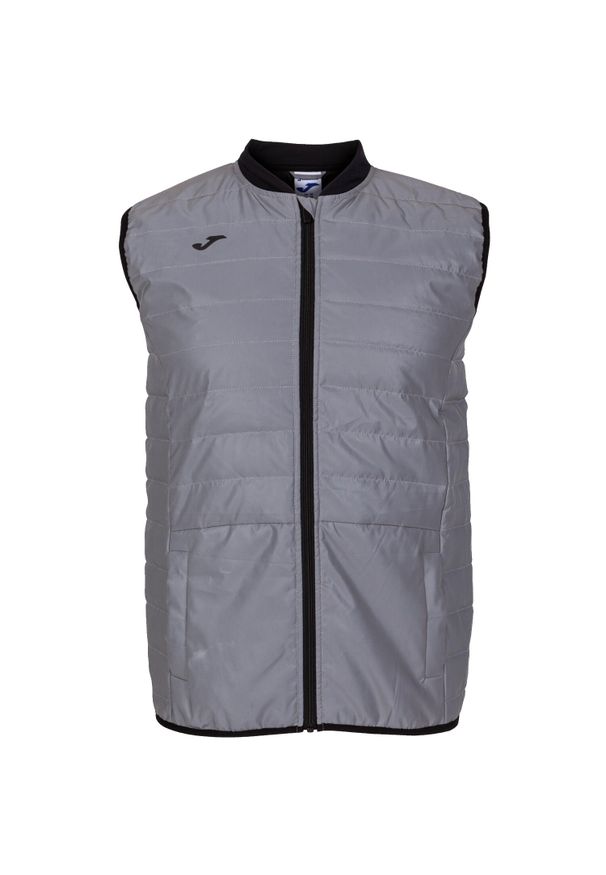 Kurtka uniwersalna męska Joma R-night Padding. Kolor: wielokolorowy, szary, czarny. Długość rękawa: bez rękawów. Sport: bieganie