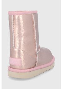 Ugg - UGG Śniegowce dziecięce Classic II kolor złoty. Kolor: złoty. Materiał: wełna, guma #2