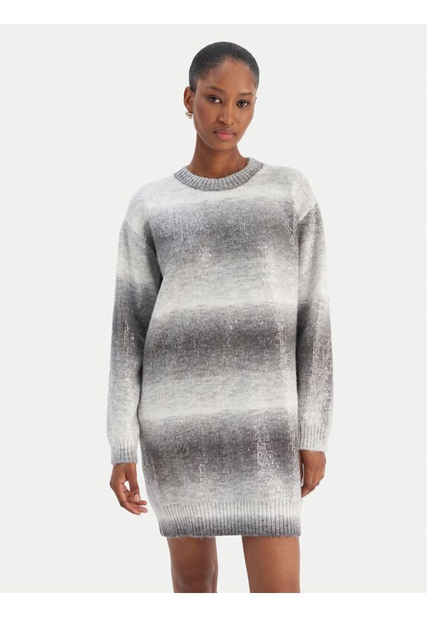 Liu Jo Sukienka dzianinowa MF5488 MA14R Szary Regular Fit. Kolor: szary. Materiał: syntetyk
