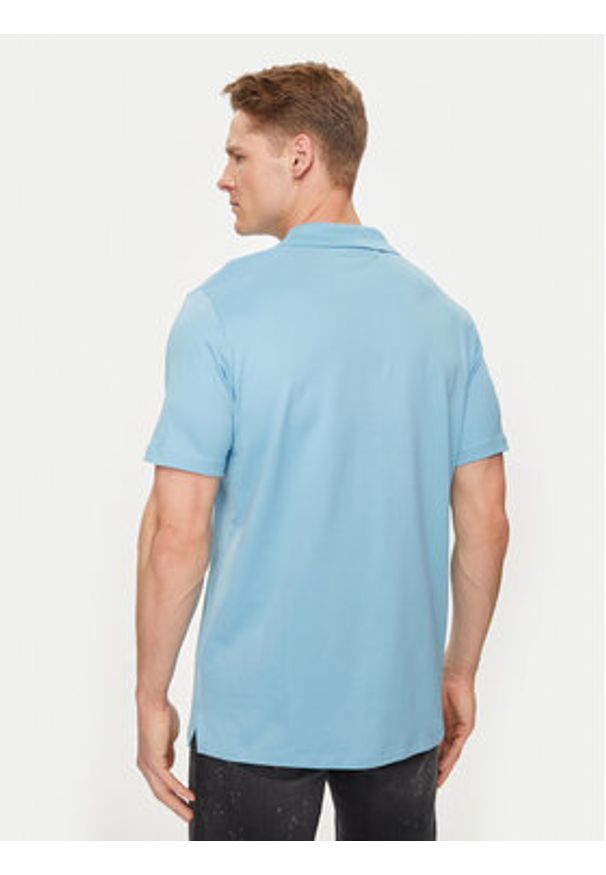 Karl Lagerfeld - KARL LAGERFELD Polo 745028 542232 Niebieski Regular Fit. Typ kołnierza: polo. Kolor: niebieski. Materiał: bawełna
