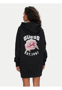 Guess Bluza V4YQ13 K68I4 Czarny Oversize. Kolor: czarny. Materiał: bawełna #5