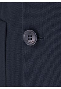 Pako Lorente - PAKO LORENTE – Granatowa dwurzędowa marynarka męska. Okazja: na co dzień. Kolor: niebieski, czarny. Materiał: poliester, wiskoza, elastan. Wzór: gładki. Styl: casual #10