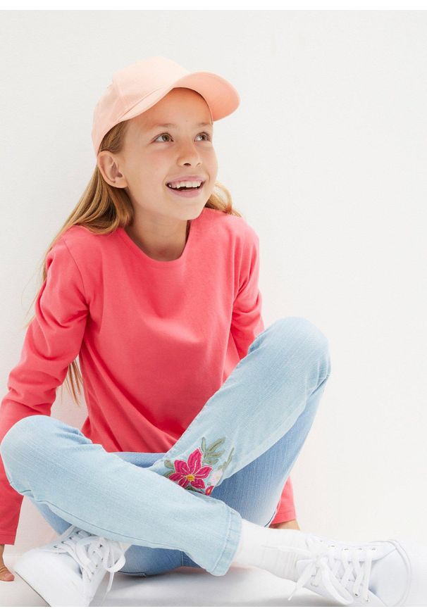 bonprix - Shirt z długim rękawem (3 szt.), z czystej bawełny. Kolor: czarny. Materiał: bawełna. Długość rękawa: długi rękaw. Długość: długie. Wzór: gładki