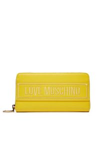 Love Moschino - LOVE MOSCHINO Duży Portfel Damski JC5640PP0IKG140A Żółty. Kolor: żółty. Materiał: skóra #1