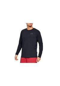 Koszulka sportowa męska Under Armour Sportstyle Left Chest LS. Kolor: czarny. Długość rękawa: długi rękaw. Długość: długie. Sport: bieganie