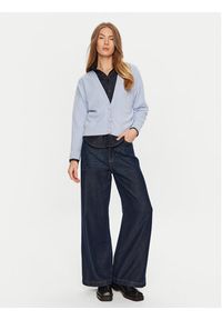 ViCOLO Kardigan 77036S Błękitny Regular Fit. Kolor: niebieski. Materiał: wiskoza #2