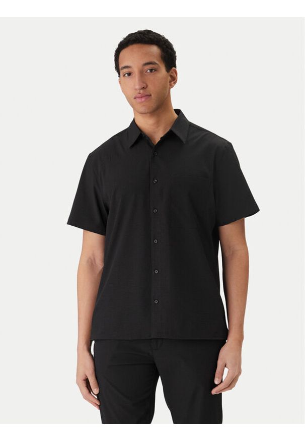 Calvin Klein Koszula LV04LF109G Czarny Classic Fit. Kolor: czarny. Materiał: syntetyk