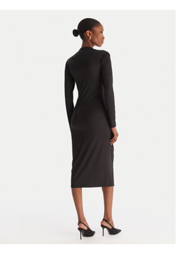 ACCESS FASHION Sukienka koktajlowa 54-3040-225 Czarny Slim Fit. Kolor: czarny. Materiał: syntetyk. Styl: wizytowy
