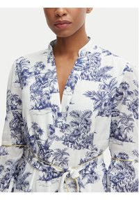 Iconique Sukienka letnia IC25-078 Biały Relaxed Fit. Kolor: biały. Materiał: bawełna. Sezon: lato #3