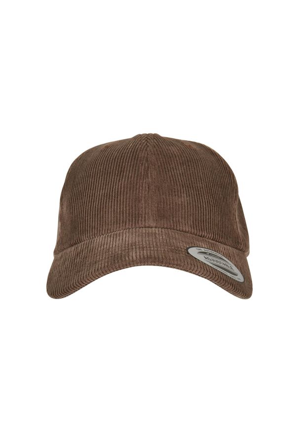 FLEXFIT - Czapka sztruksowa o niskim profilu Flexfit. Kolor: pomarańczowy. Materiał: sztruks