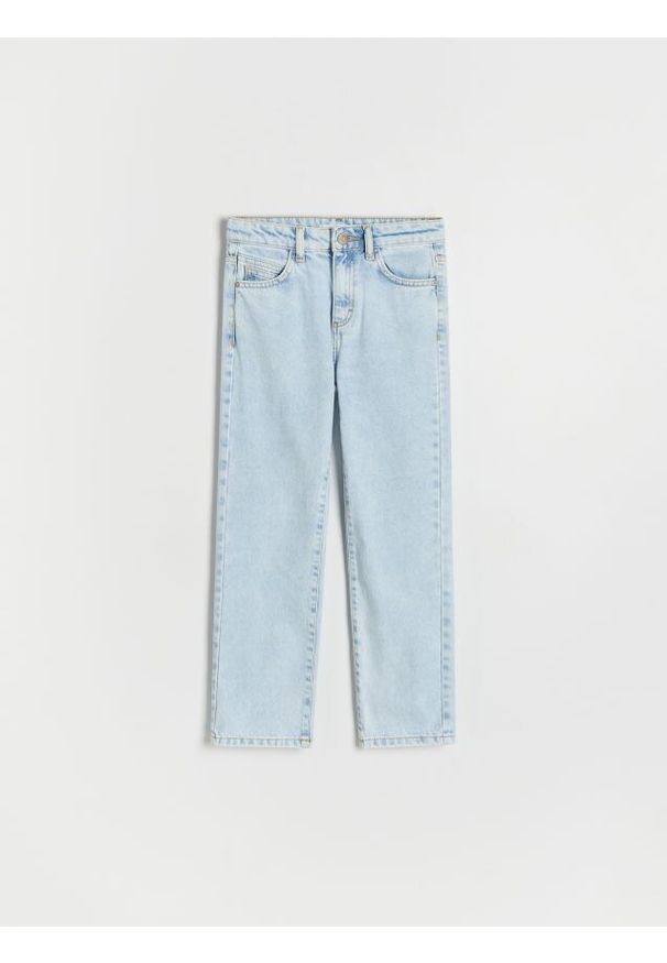 Reserved - Jeansy straight fit - niebieski. Kolor: niebieski