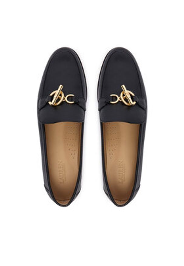 Lauren Ralph Lauren - LAUREN RALPH LAUREN Loafersy 802P10534001 Czarny. Kolor: czarny. Materiał: skóra