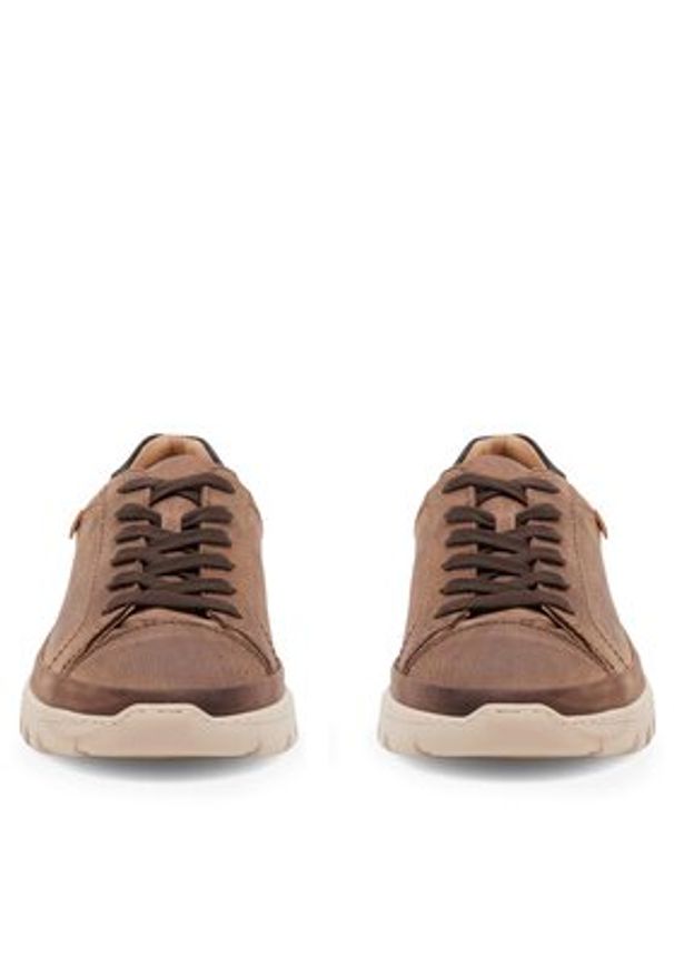 Go Soft Sneakersy MONE-01 MI08 Brązowy. Kolor: brązowy. Materiał: skóra