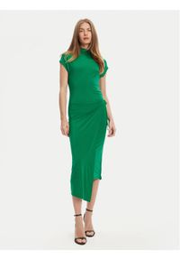 Calvin Klein Sukienka codzienna LV044C237G Zielony Slim Fit. Okazja: na co dzień. Kolor: zielony. Materiał: syntetyk. Typ sukienki: proste. Styl: casual #1