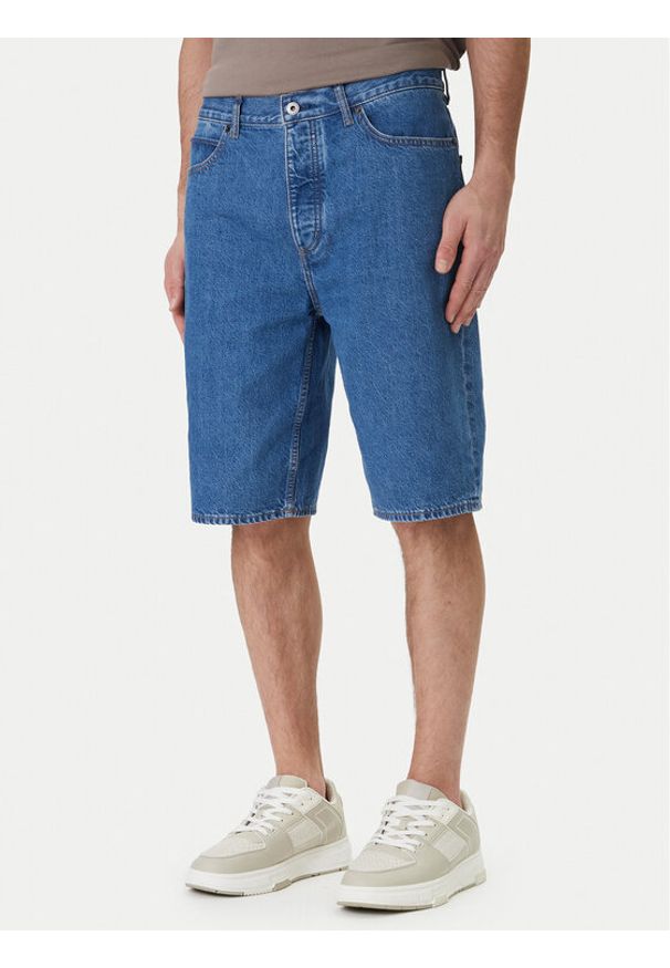 Hugo - HUGO Szorty jeansowe Skate 50555993 Niebieski Straight Fit. Kolor: niebieski. Materiał: bawełna