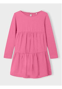 Name it - NAME IT Sukienka codzienna 13204676 Różowy Regular Fit. Okazja: na co dzień. Kolor: różowy. Materiał: bawełna. Typ sukienki: proste. Styl: casual