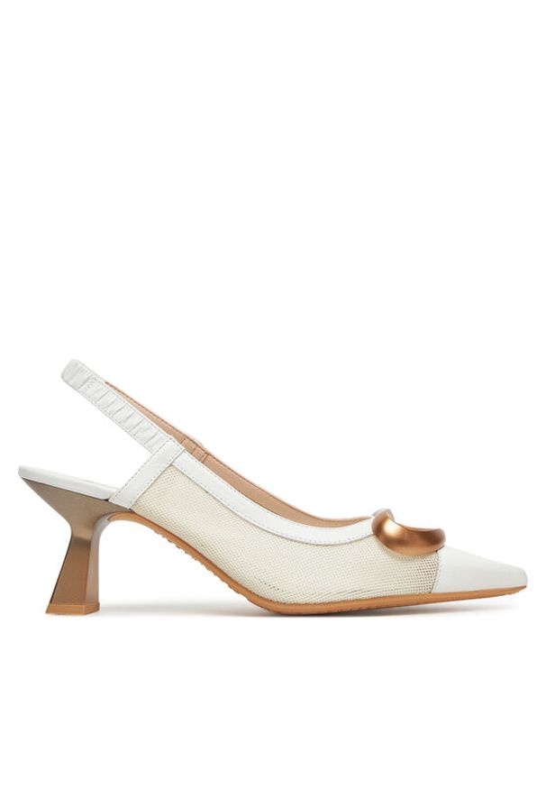 Hispanitas Czółenka Nova HV253957 Biały. Kolor: biały. Materiał: skóra