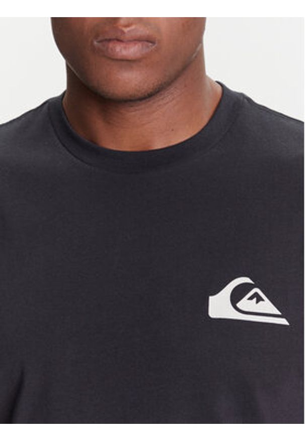 Quiksilver T-Shirt Ev Mini Logo Ss EQYZT08181 Czarny Regular Fit. Kolor: czarny. Materiał: bawełna