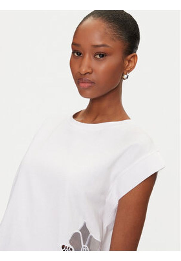 Marciano Guess T-Shirt 5GGI02 6298A Biały Regular Fit. Kolor: biały. Materiał: bawełna