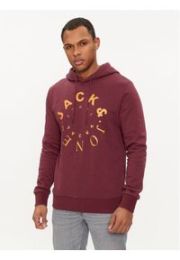 Jack & Jones - Jack&Jones Bluza Warrior 12242543 Bordowy Regular Fit. Kolor: czerwony. Materiał: bawełna #1