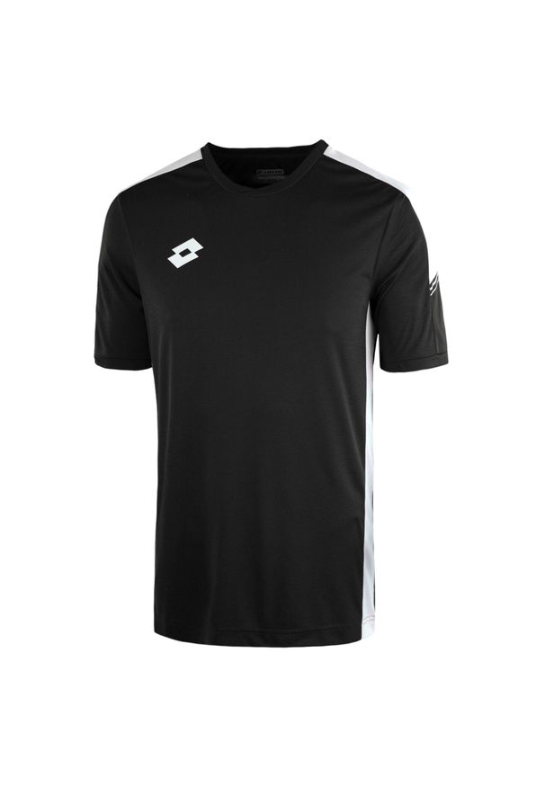 Koszulka piłkarska dla dzieci LOTTO JR ELITE PLUS. Kolor: czarny. Sport: piłka nożna