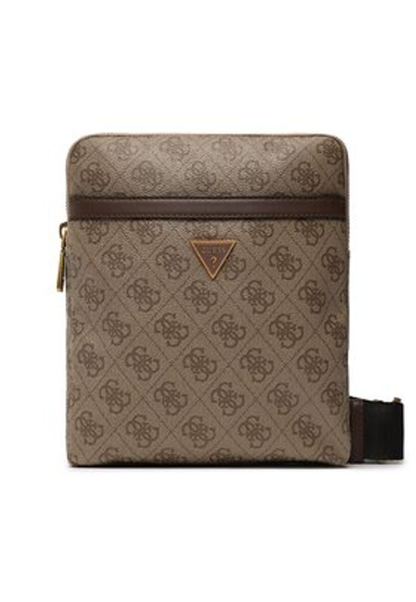 Guess Saszetka Vezzola Smart HMEVZL P2223 Beżowy. Kolor: beżowy. Materiał: skóra