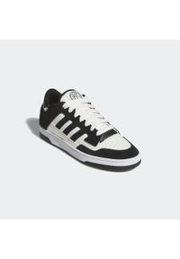 Adidas - Buty męskie ADIDAS Rapid Court Low. Kolor: biały, wielokolorowy, czarny. Materiał: guma, zamsz, kauczuk, materiał, syntetyk. Szerokość cholewki: normalna. Sport: koszykówka