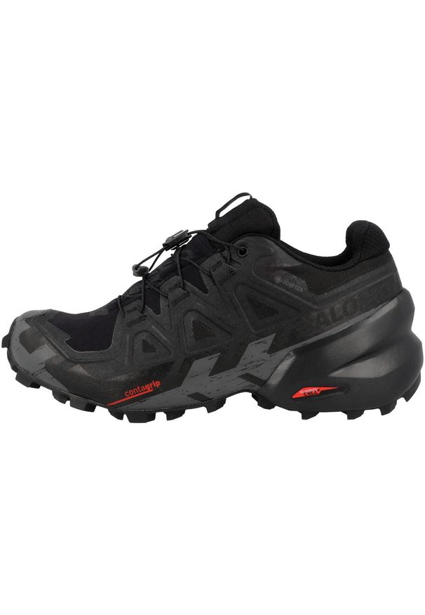 salomon - Buty do biegania damskie Salomon Speedcross 6 Gtx. Kolor: czarny. Materiał: syntetyk, materiał. Szerokość cholewki: normalna. Model: Salomon Speedcross. Sport: bieganie
