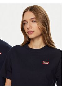 Hunter T-Shirt HARU0006242 Granatowy Regular Fit. Kolor: niebieski. Materiał: bawełna #2