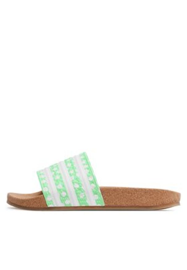 Adidas - adidas Klapki adilette w GX9484 Zielony. Kolor: zielony. Materiał: syntetyk