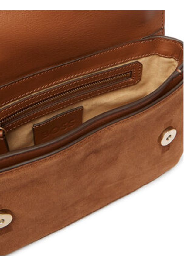 BOSS Torebka Boss Beyond Crossb S 50557961 Brązowy. Kolor: brązowy. Materiał: skórzane, zamszowe