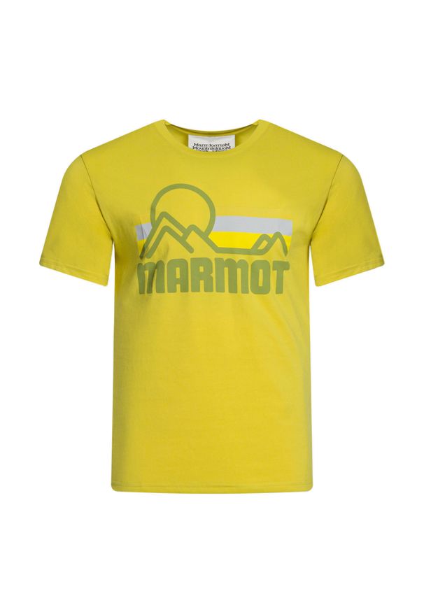Koszulka trekkingowa męska Marmot Coastall. Kolor: żółty. Sport: turystyka piesza