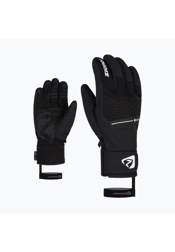 Ziener - Rękawice narciarskie męskie ZIENER Granit GTX AW. Kolor: czarny. Sezon: zima. Sport: narciarstwo