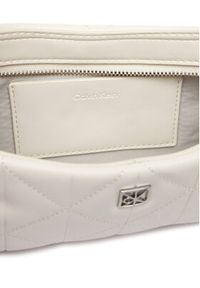 Calvin Klein Torebka Quilted Sm Shoulder Bag LV04F3327G Biały. Kolor: biały. Materiał: skórzane #3